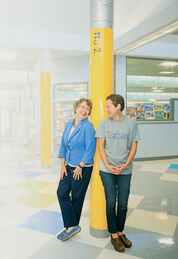 Dr. Lissa Power-deFur (left) has encouraged Andrea Brewer, M.S. ’10, to become involved in the leadership of her profession, speechlanguage pathology (Photo by Jack Looney).