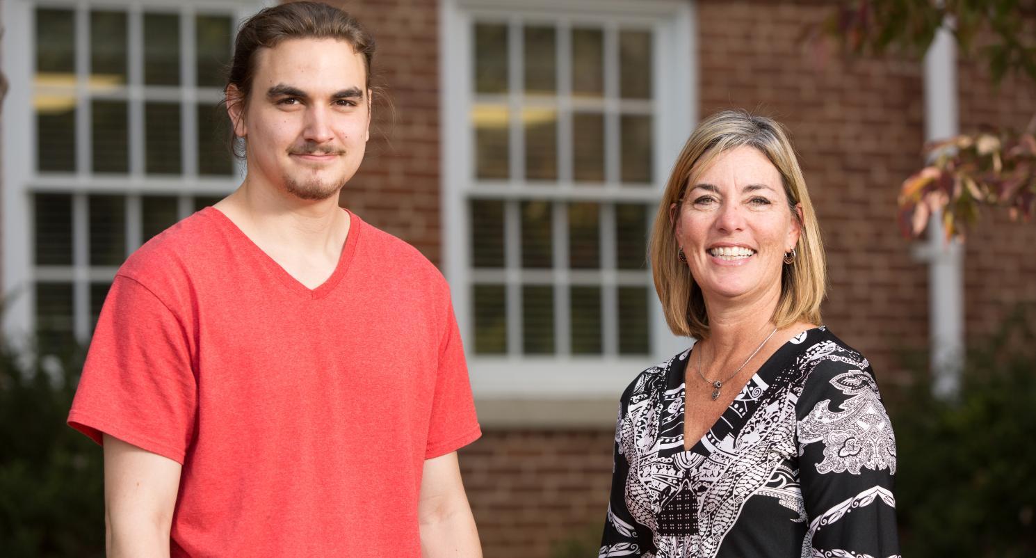 Carson Blackwood and his mother, Lori Blackwood