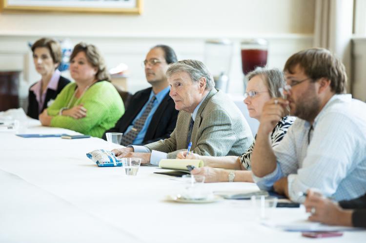 Meeting with members of the media covering the debate