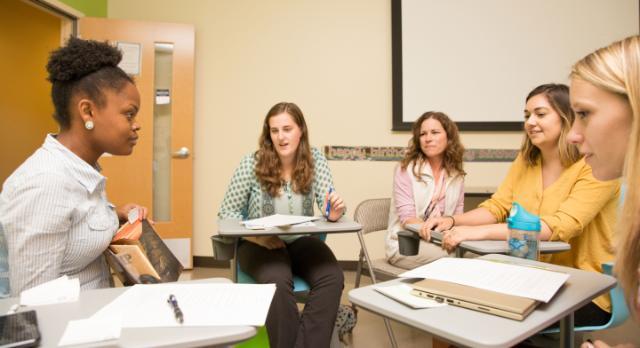 Class at the speech, hearing and learning center