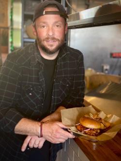 Nash Osborn, one of the owners of The Fishin’ Pig and North Street Press Club