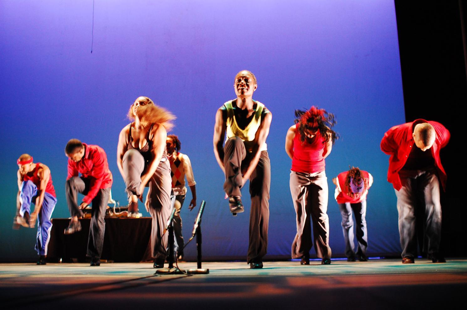 Step Afrika! performs a traditional step routine